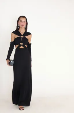 Cult Gaia Marisol Gown Black Size 6 for rent on The Volte - image 5