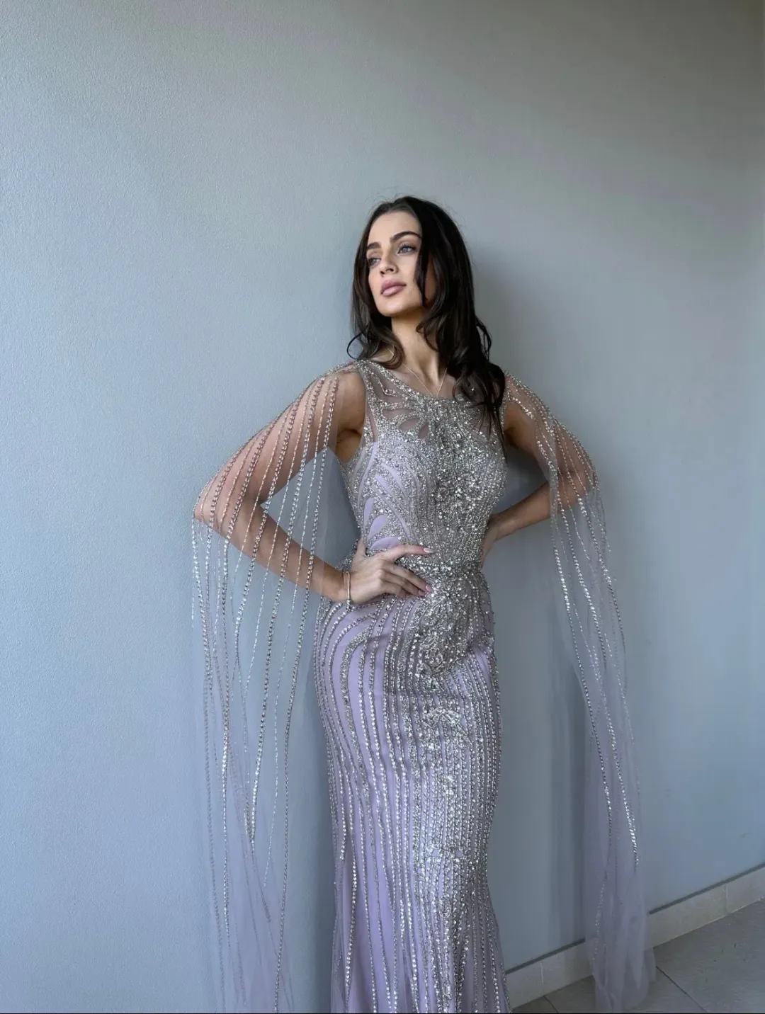 Alannah The Label The Pocahontas Gown Beaded Size 6 for rent on The Volte - main image