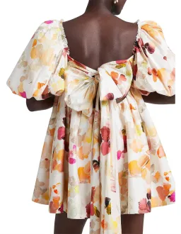 Aje Dassia Puff Sleeve Mini Dress Floral Size 10 for rent on The Volte - image 3