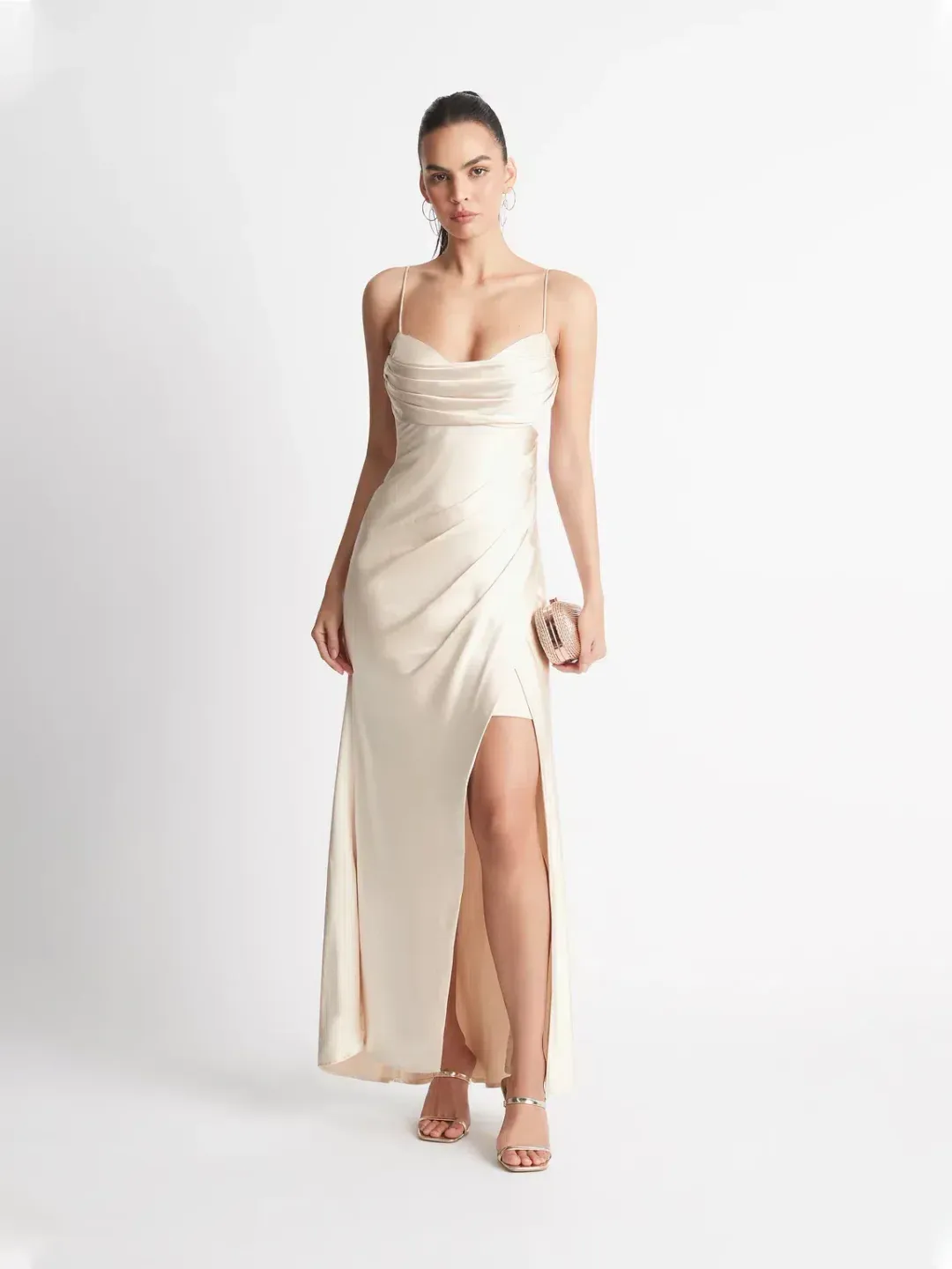 Sheike Bella Dress in Neutral Size 16 for rent on The Volte - main image