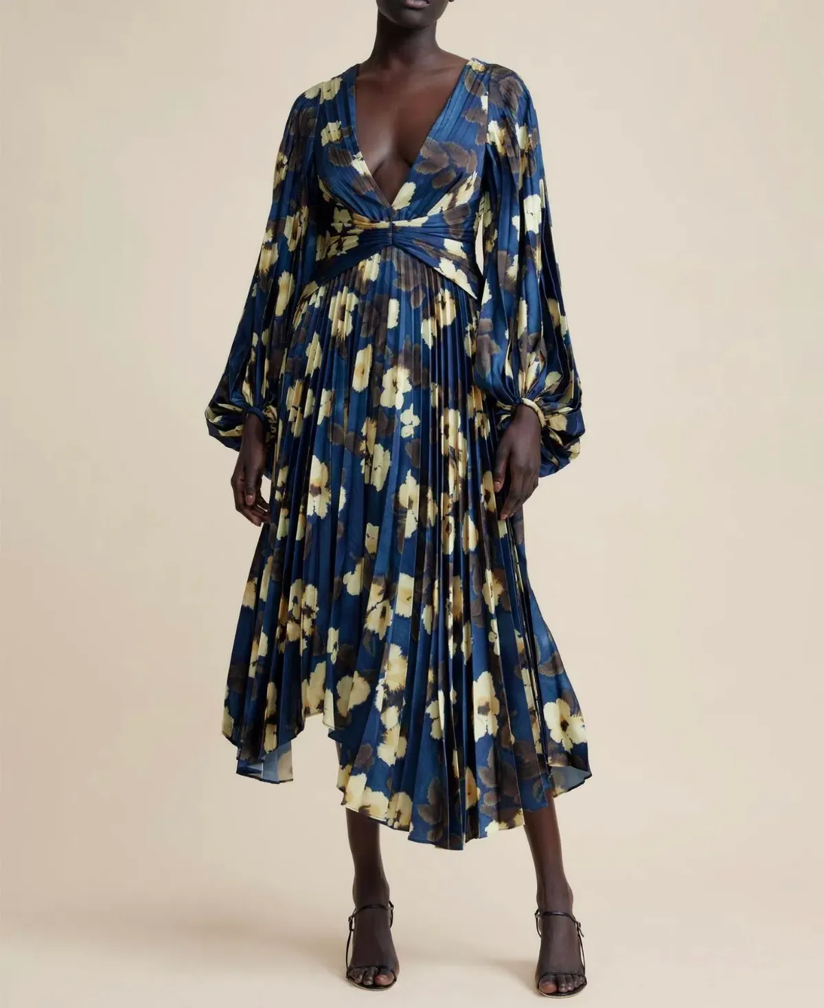 Acler Palms Dress Navy Blue Size AU 6 - Image 5