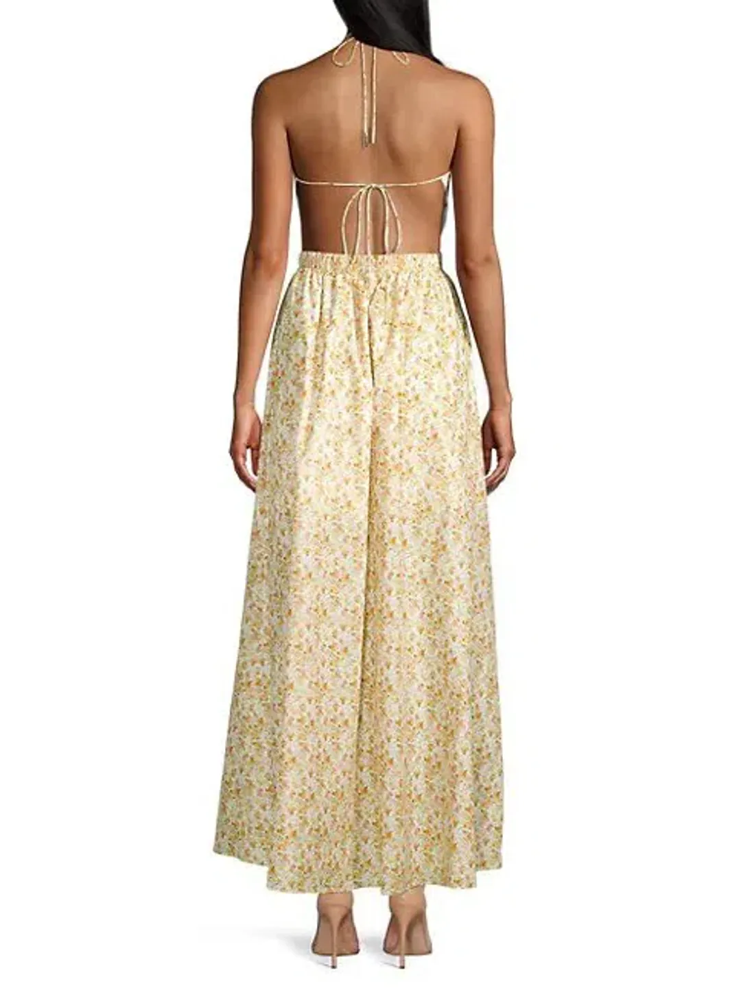 Significant Other Cara Dress Print Yellow Size 12 for rent on The Volte - main image