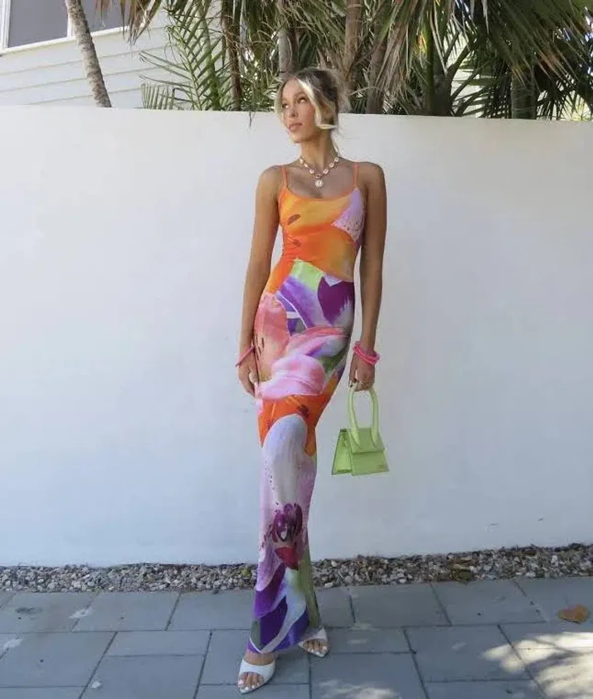 With Harper Lu Riviera Slip Dress Floral Size XS / AU 6 - Image 2