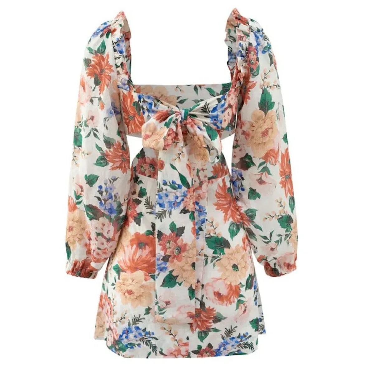 Sofia The Label Goldie Cut Out Mini Dress Floral Size S / AU 8 - Image 4