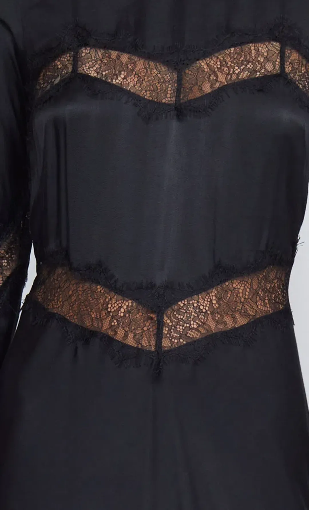 Bec & Bridge Spencer Lace Long Sleeve Maxi Dress in Black Size 6 / XS for rent on The Volte - main image