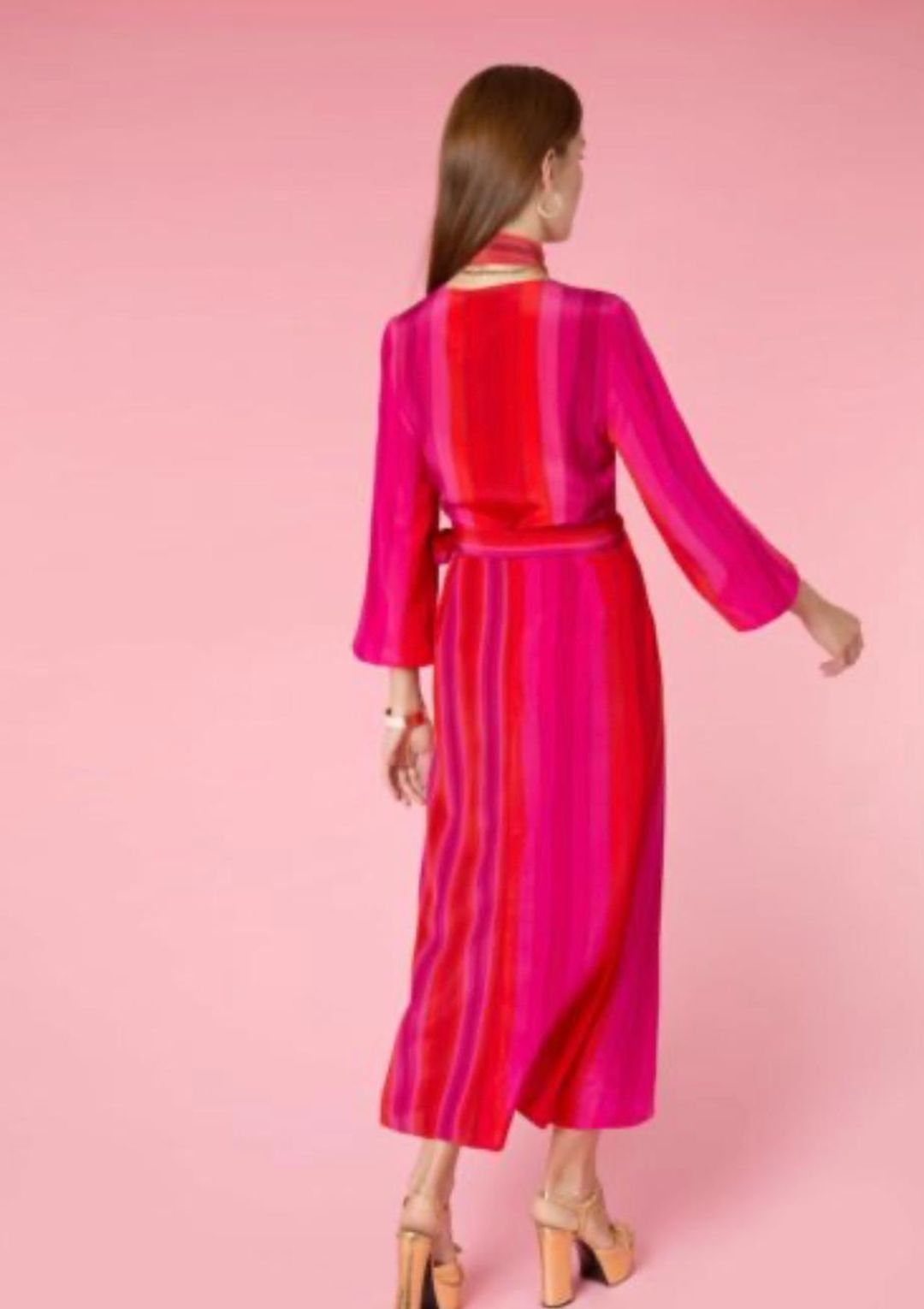 Rixo London Marni Studio Stripe Size AU 12 for rent on The Volte - main image