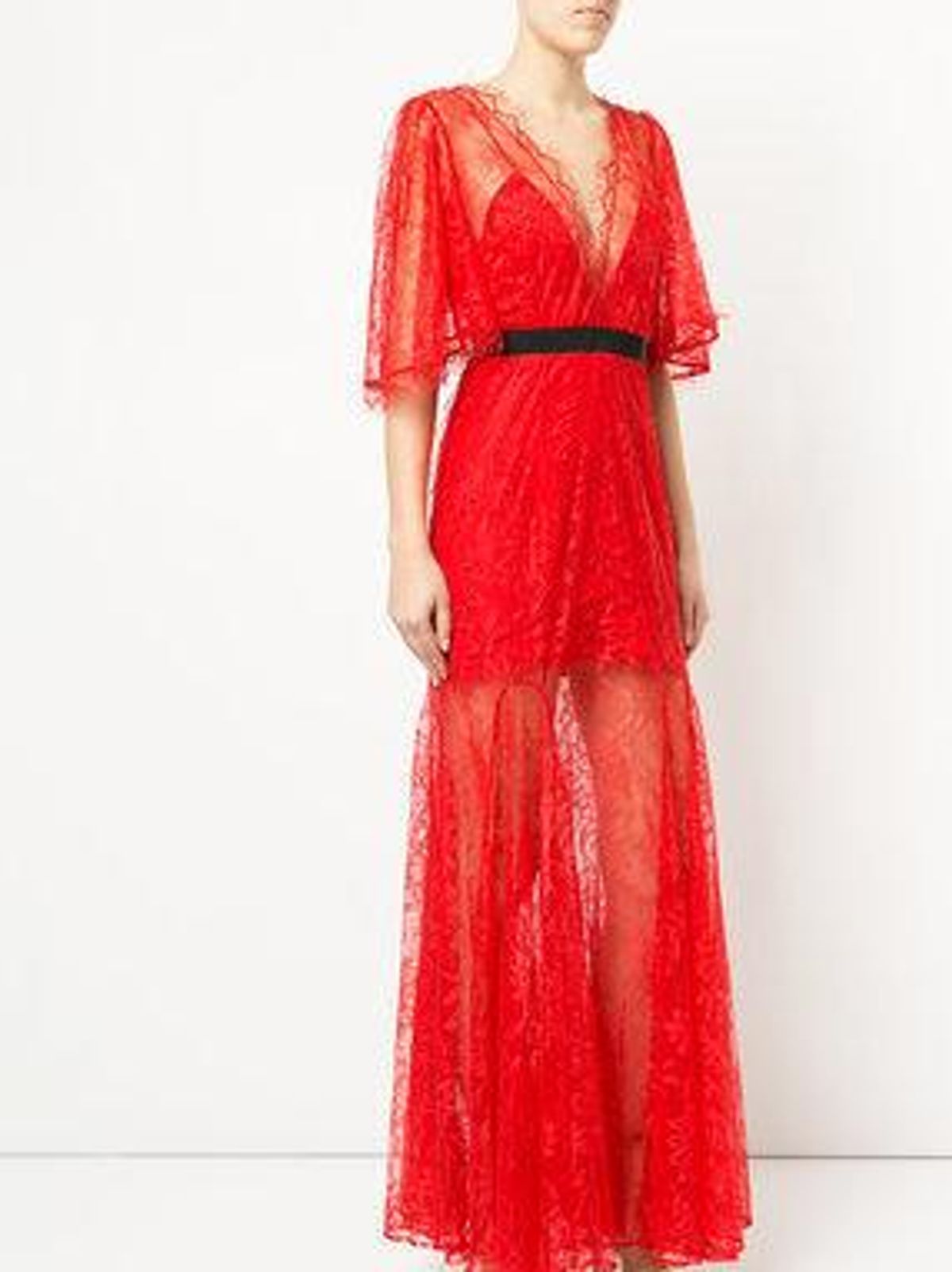 Alice McCall Look Good Feel Good Gown Red Lace Size 14 - Image 1