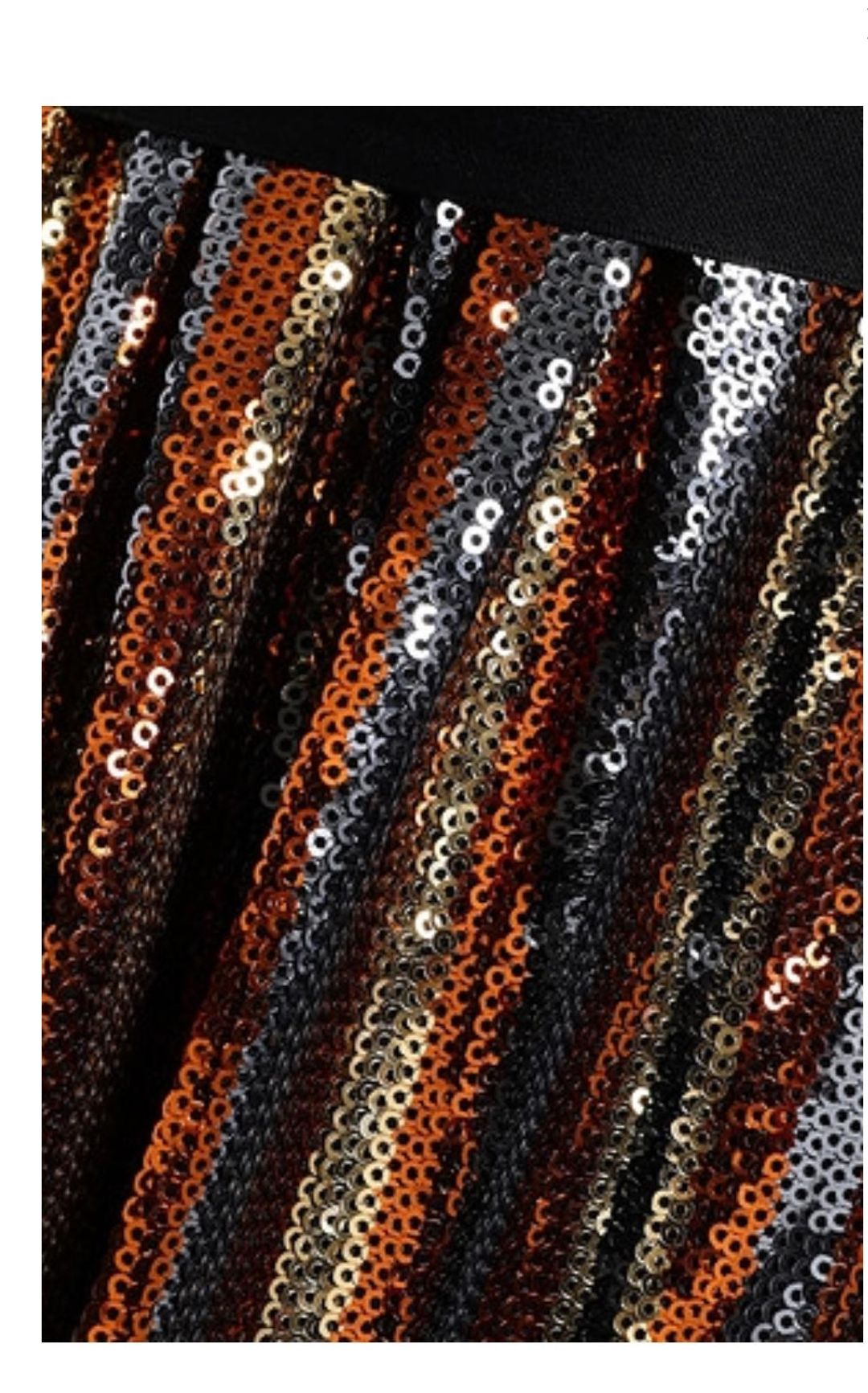 Robert Rodriguez Wrap Effect Striped Sequined Chiffon Dress Size 10 for rent on The Volte - main image