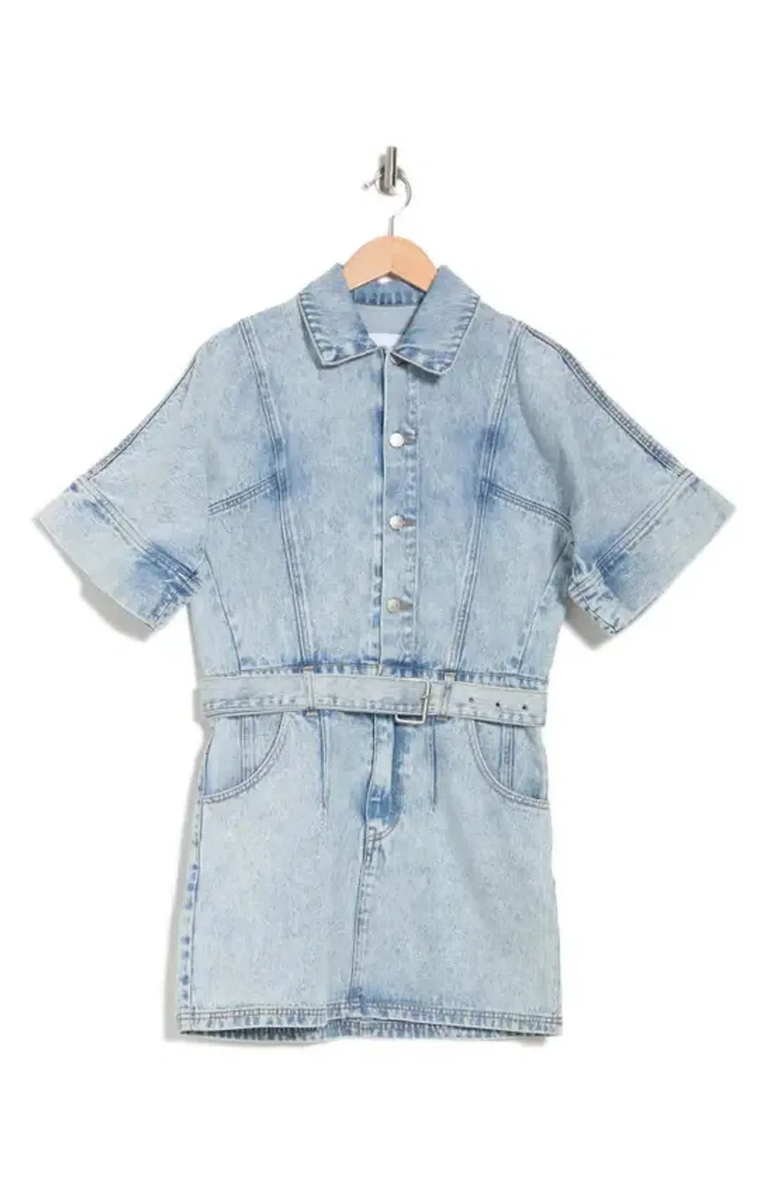 Ena Pelly 90's Wash Denim Dress Blue Size AU 12 for rent on The Volte - main image