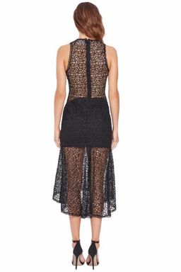 Nicholas Guipure Lace Midi Dress Black Size 8 for rent on The Volte - image 3