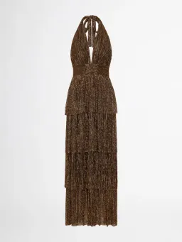 Sheike Galaxy Dress Metallic Gold Size 6 for rent on The Volte - image 4