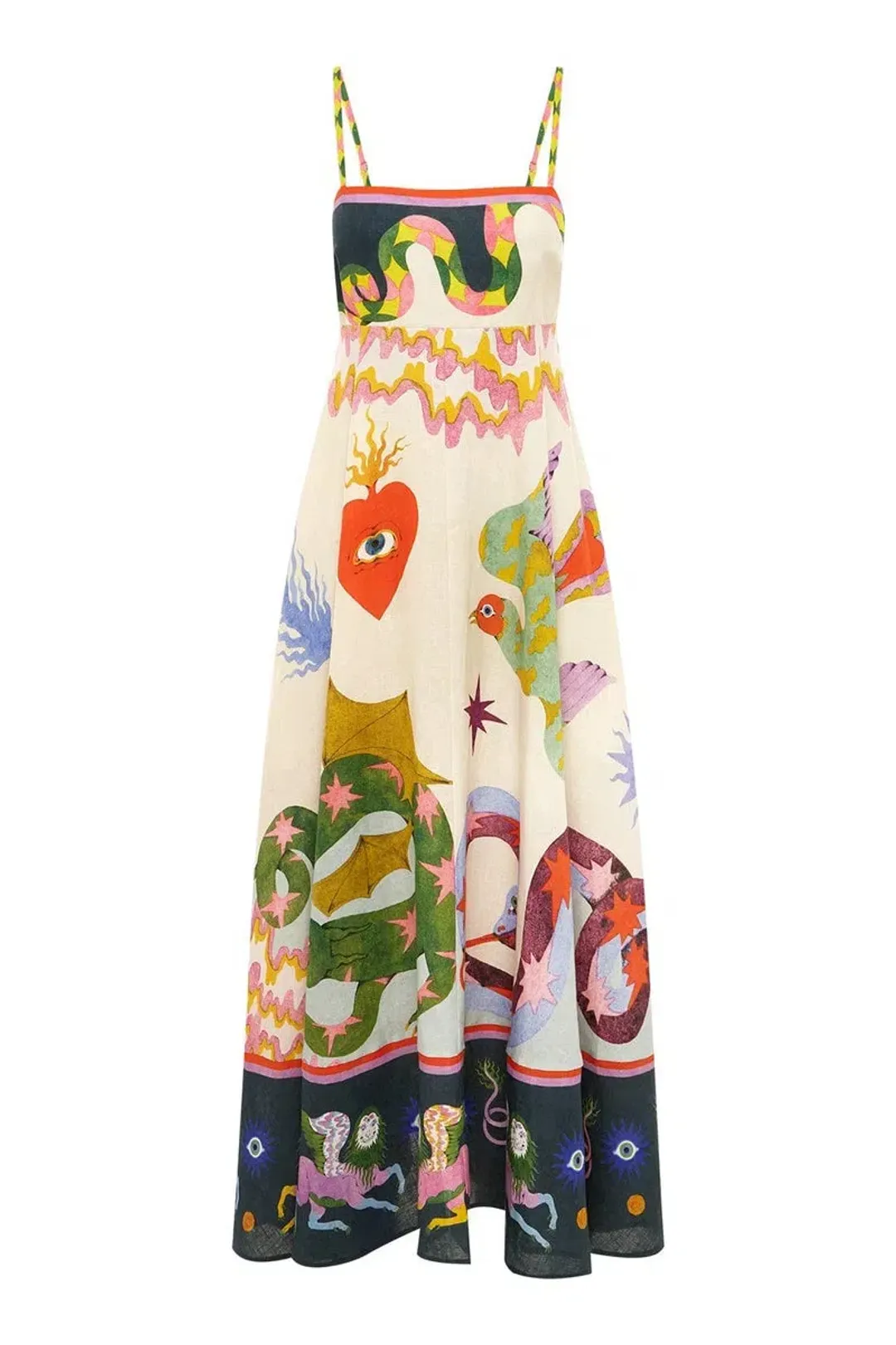 Alemais Seeker Sun Dress Print Size 6 for rent on The Volte - main image