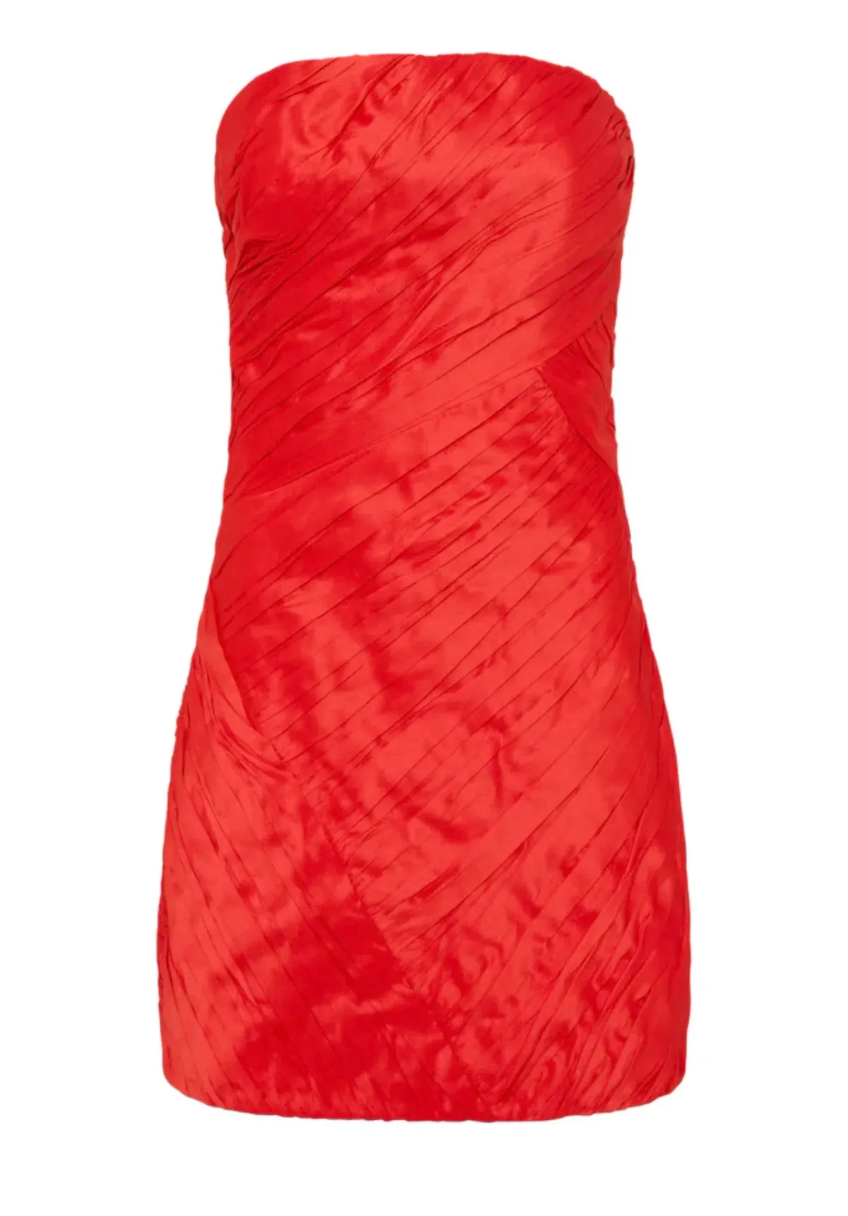 Aje Anima Ruched Mini Dress Red Size 6 - Image 3