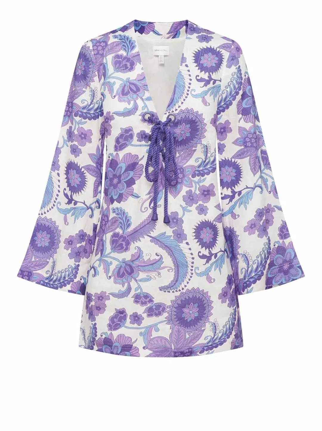 Alice McCall Blueberry Nights Mini Dress Jacaranda Size 4 for rent on The Volte - main image