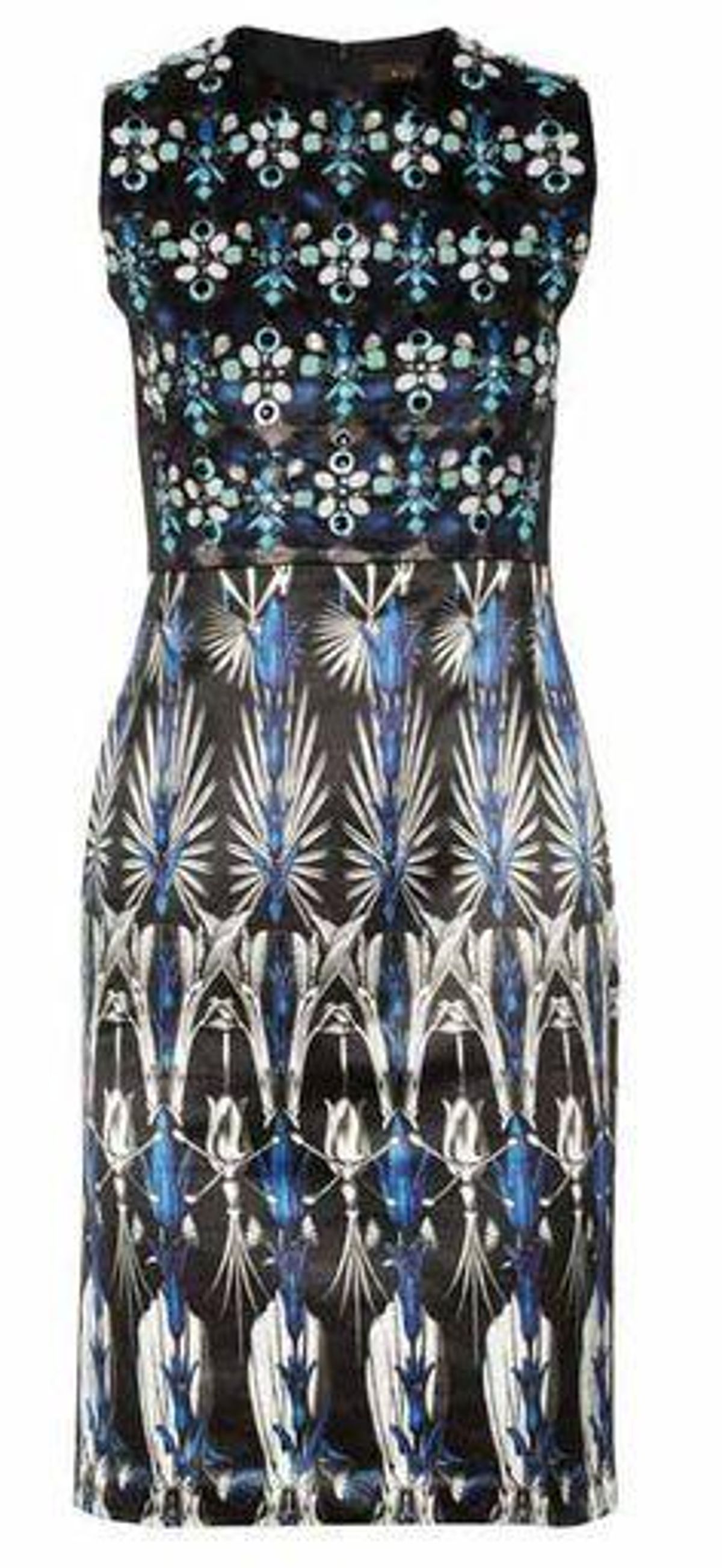 Biyan Lorelei embellished silk blend Dress Size 12 - Image 4