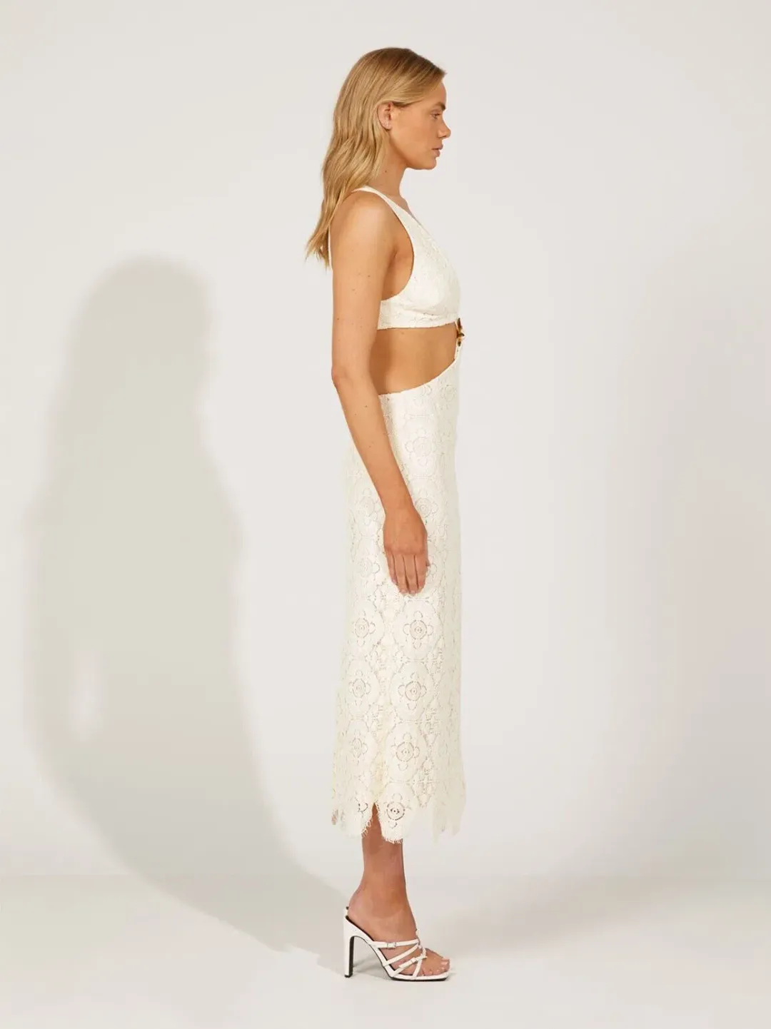 Alice McCall Yvonne Midi Dress Vanilla Bean Size 10 for rent on The Volte - main image