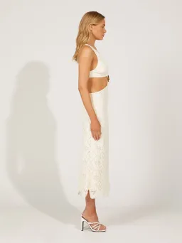 Alice McCall Yvonne Midi Dress Vanilla Bean Size 10 for rent on The Volte - image 2
