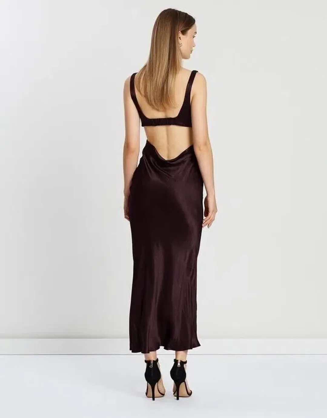 Bec & Bridge Caroline Cut Out Dress Plum Size 8 for rent on The Volte - main image