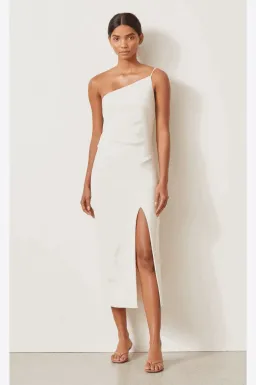 Bec & Bridge Dominique Midi Dress Vanilla Bean Size 12 for rent on The Volte - image 1