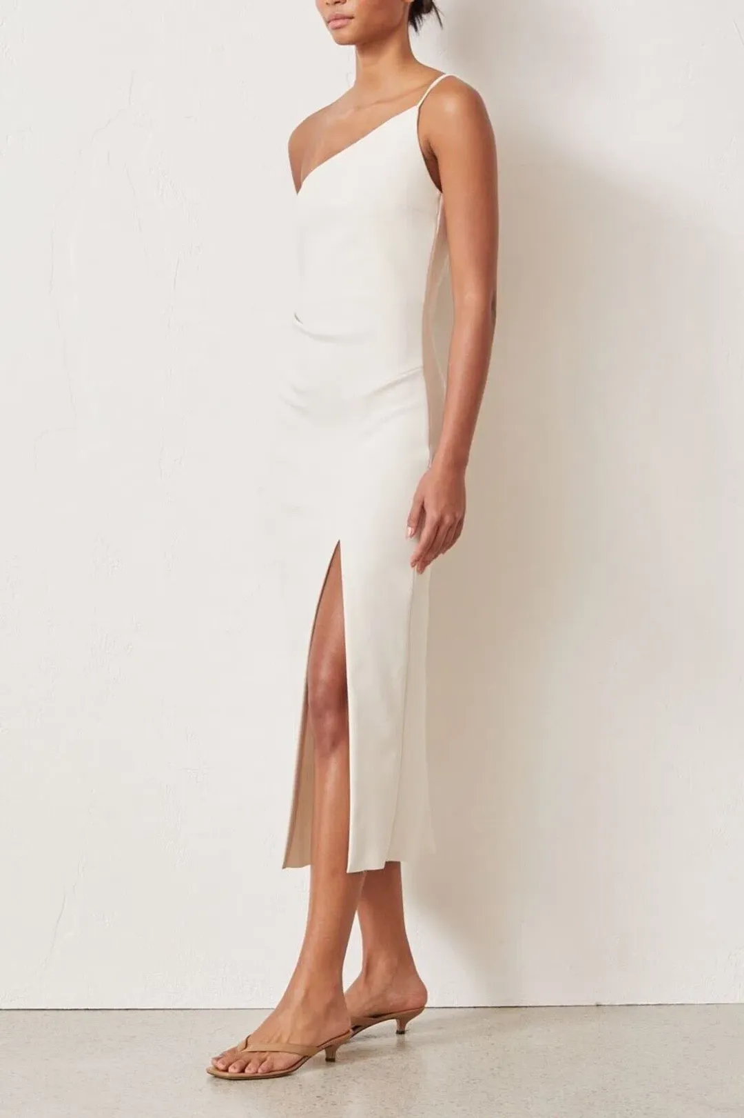 Bec & Bridge Dominique Midi Dress Vanilla Bean Size 12 for rent on The Volte - main image