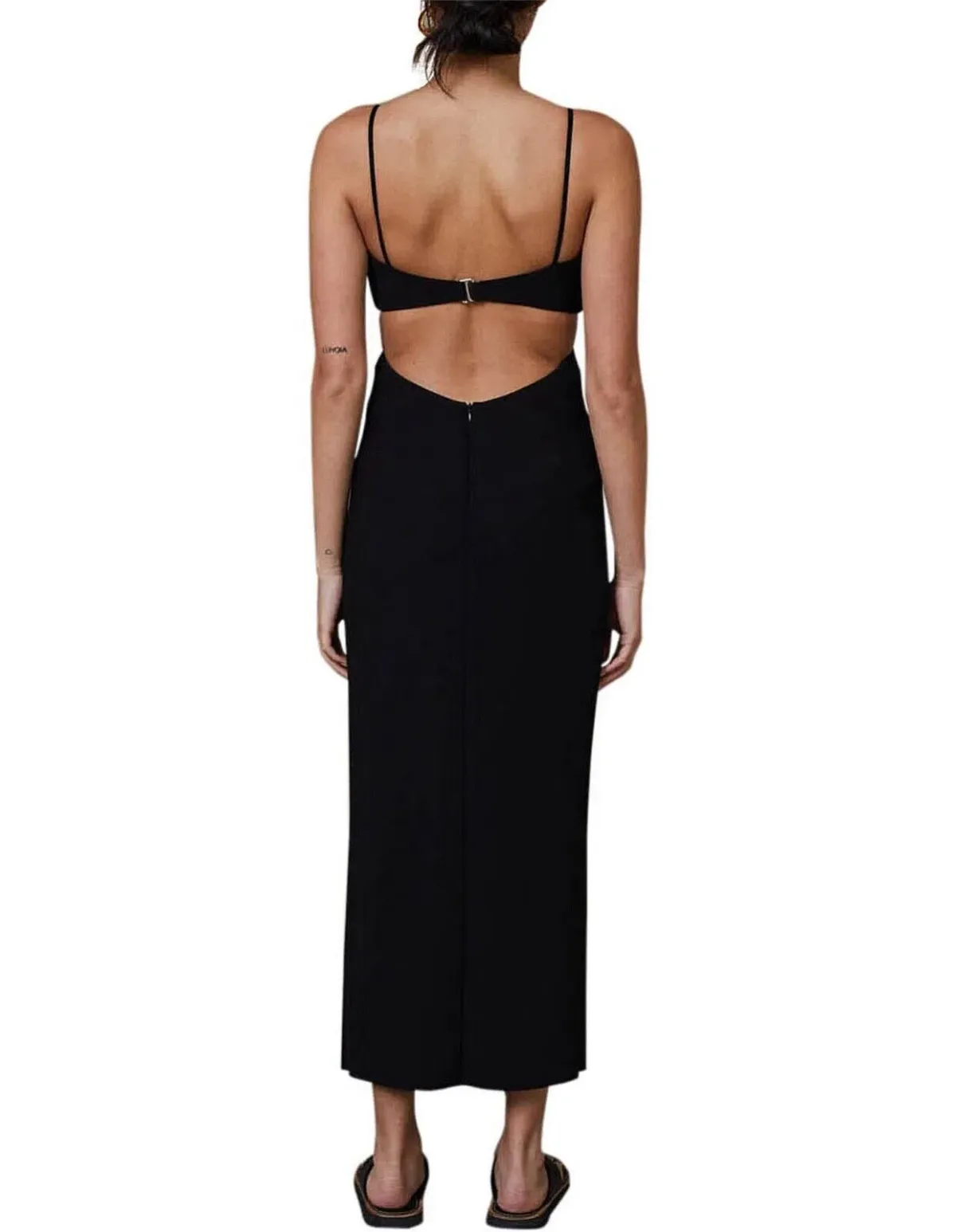 Bec & Bridge Faye Midi Dress Black Size 12 - Image 3