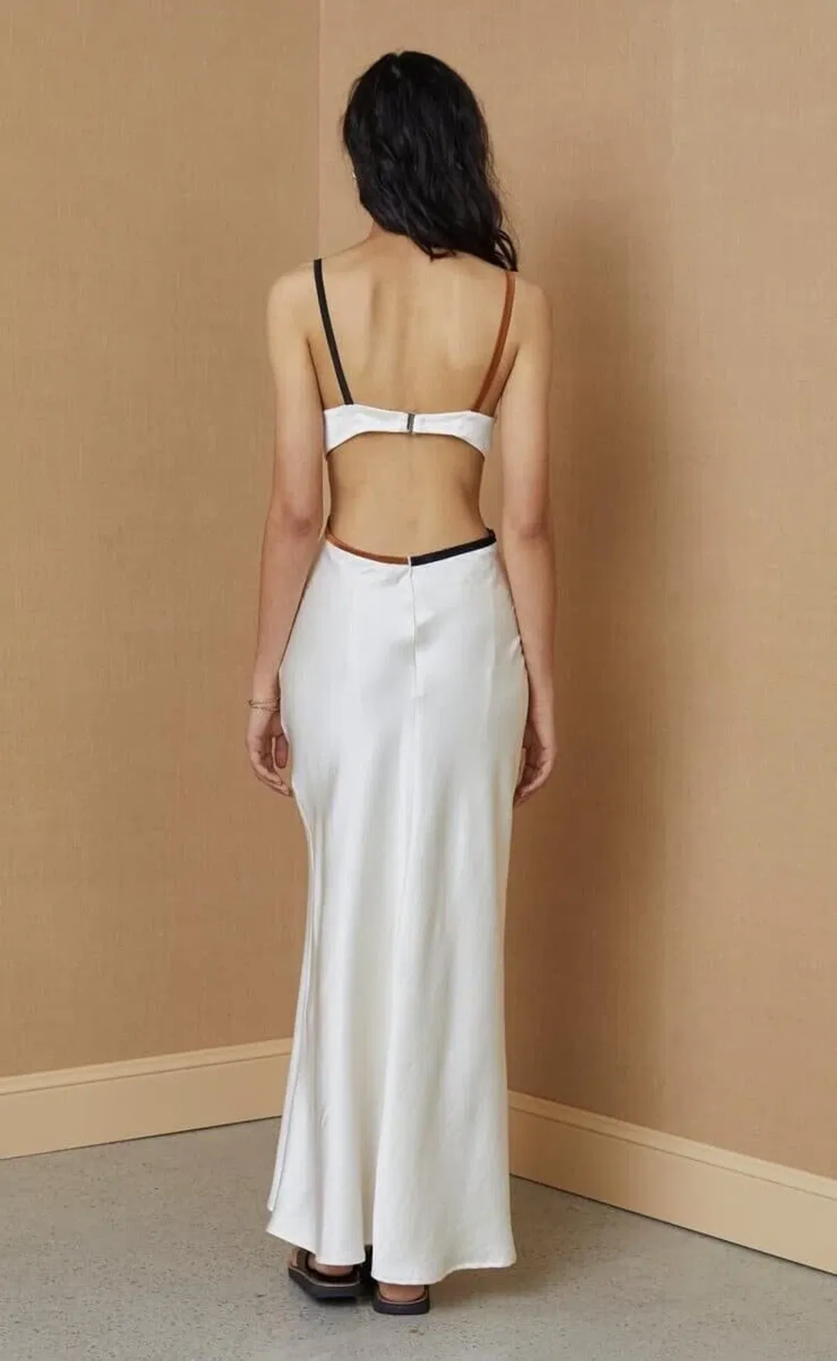 Bec & Bridge Toi Et Moi Midi Dress Ivory Size 12 - Image 4