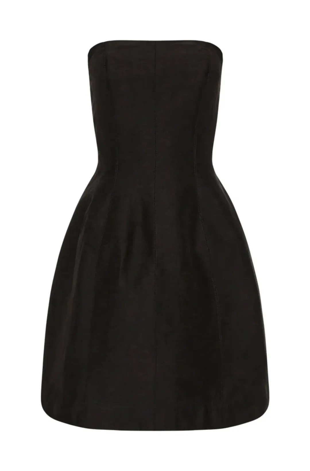 Aje Baret Mini Strapless Dress Black Size 6 for rent on The Volte - main image