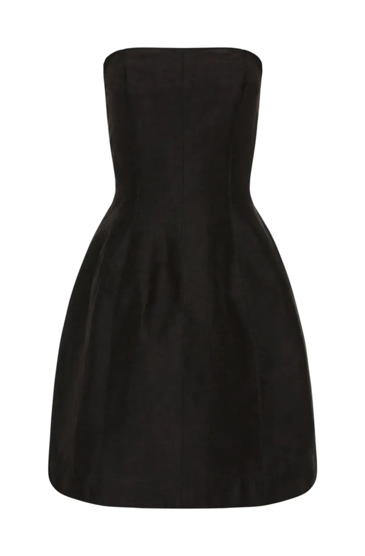 Aje Baret Mini Strapless Dress Black Size 6 - Image 5