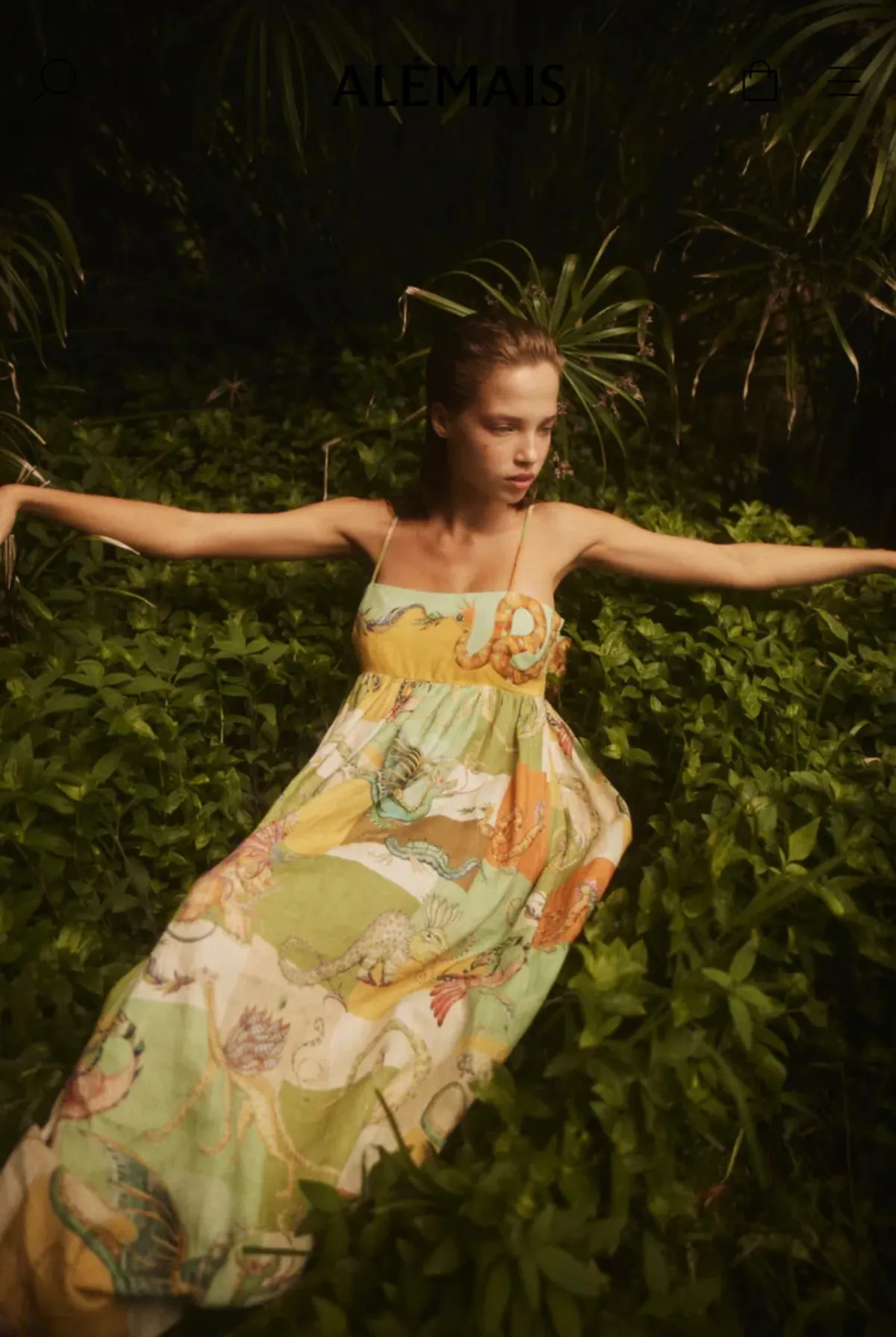 Alemais Jerome Midi Dress Multi Size 8 - Image 5