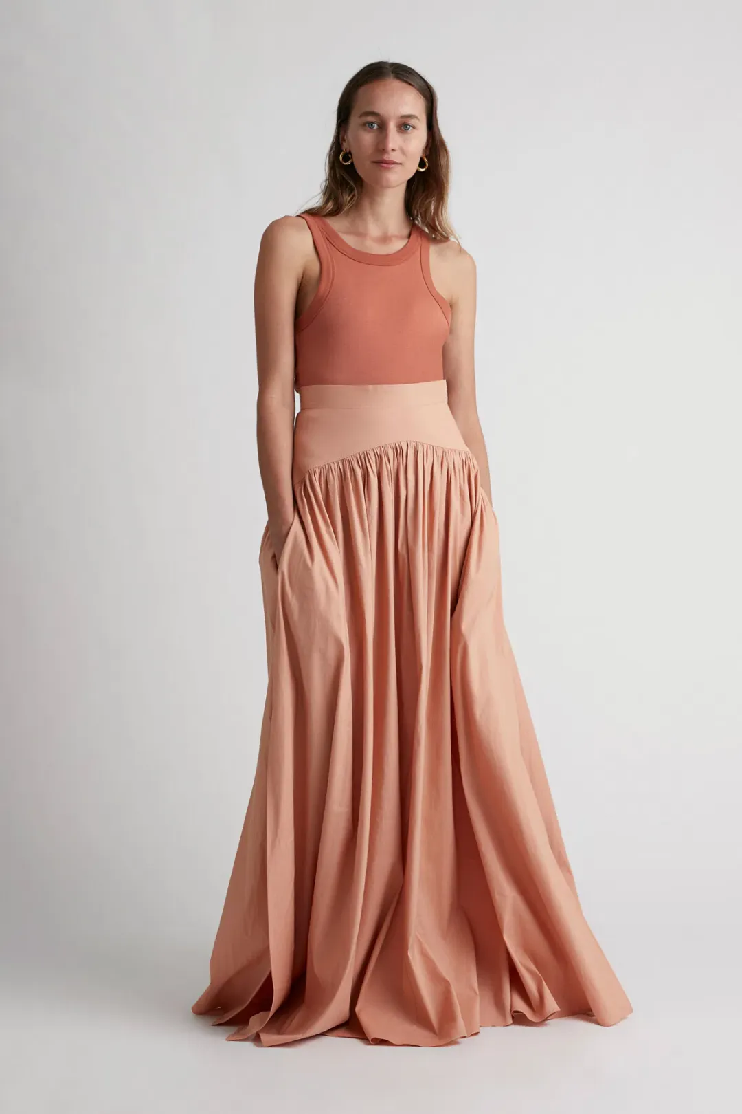 Camilla and Marc Oriella Skirt Soft Peach Size 8 for rent on The Volte - main image