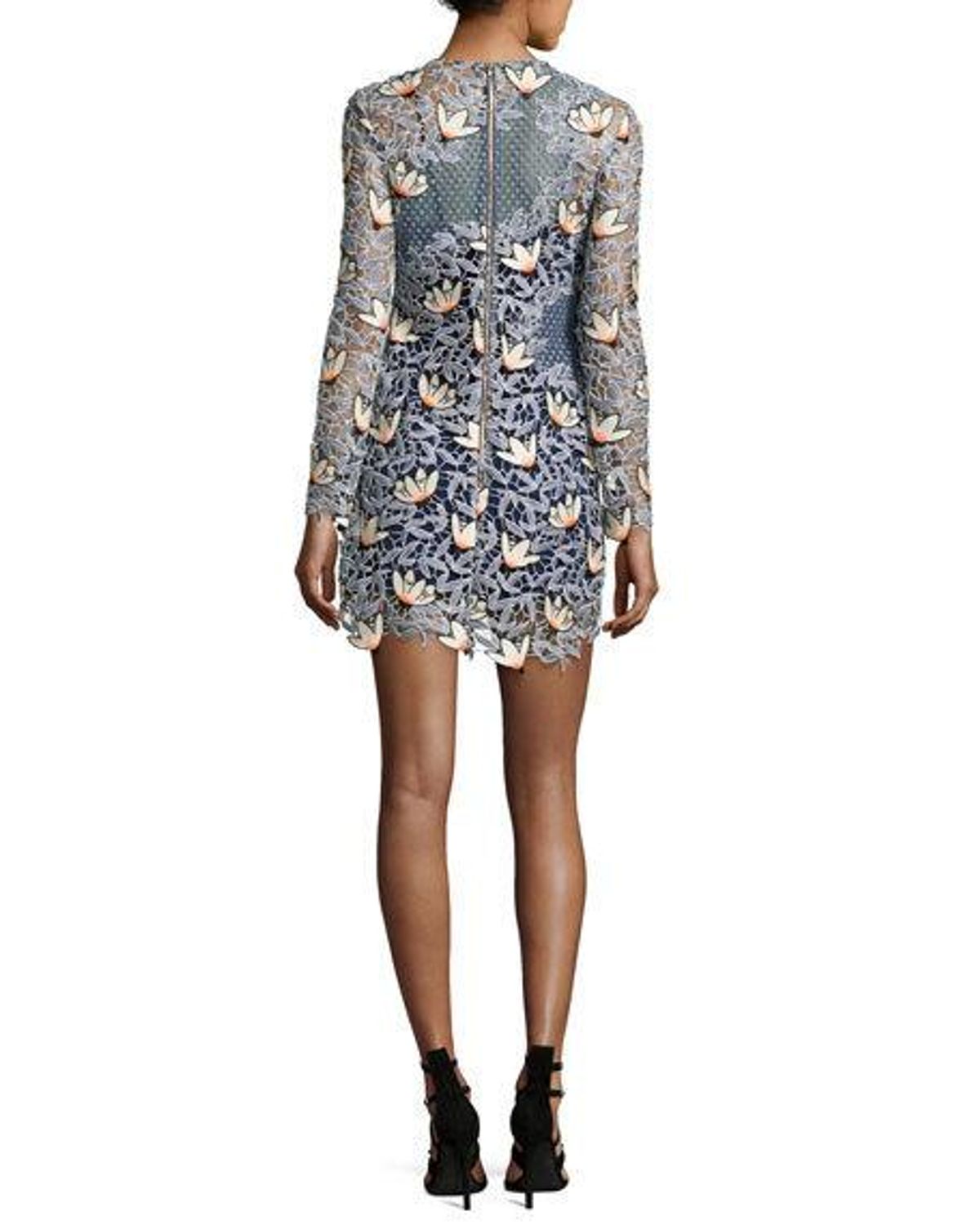 Self Portrait Guipure Lace Mini Dress Size 10 - Image 5