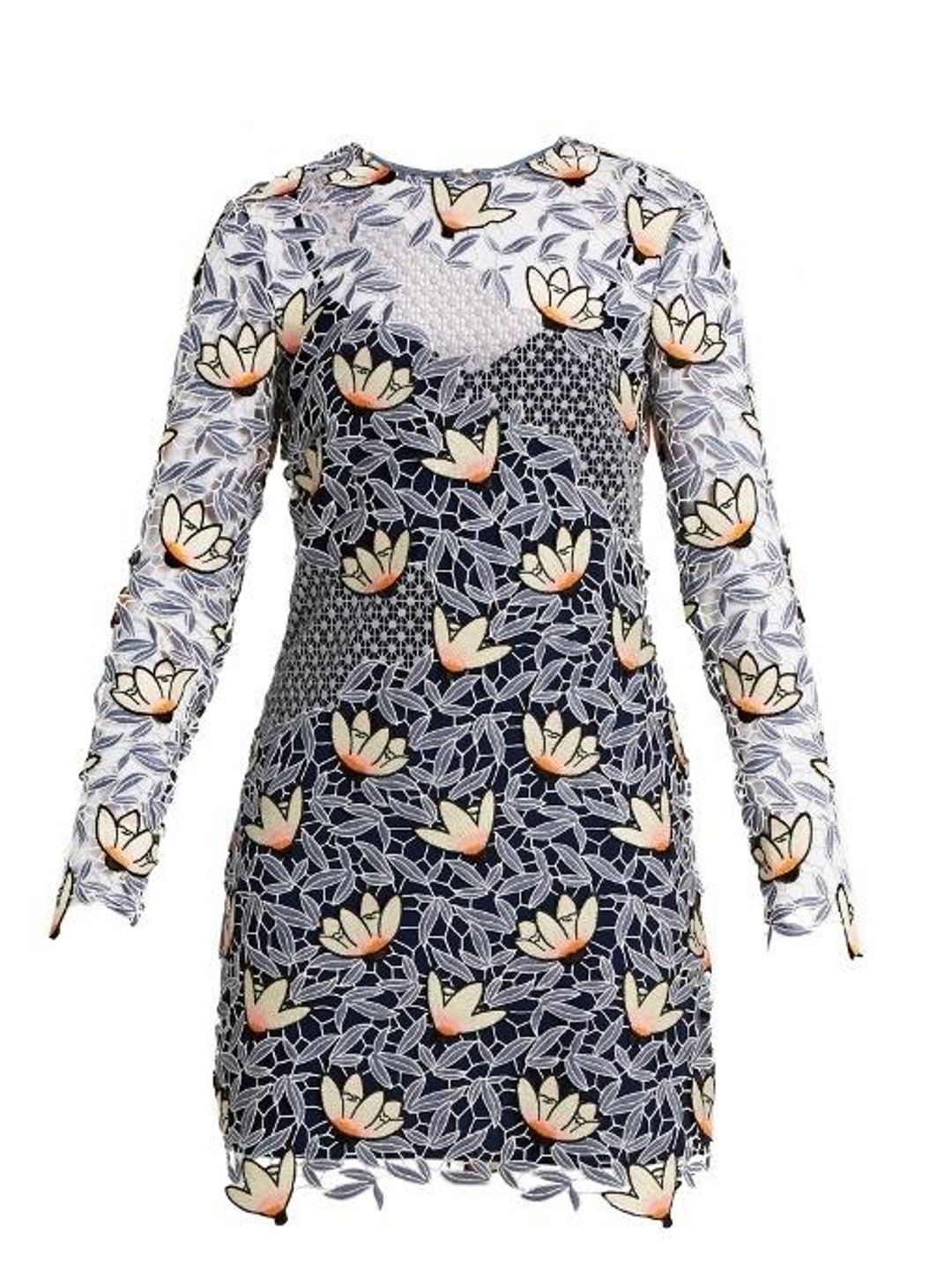 Self Portrait Guipure Lace Mini Dress Size 10 for rent on The Volte - main image