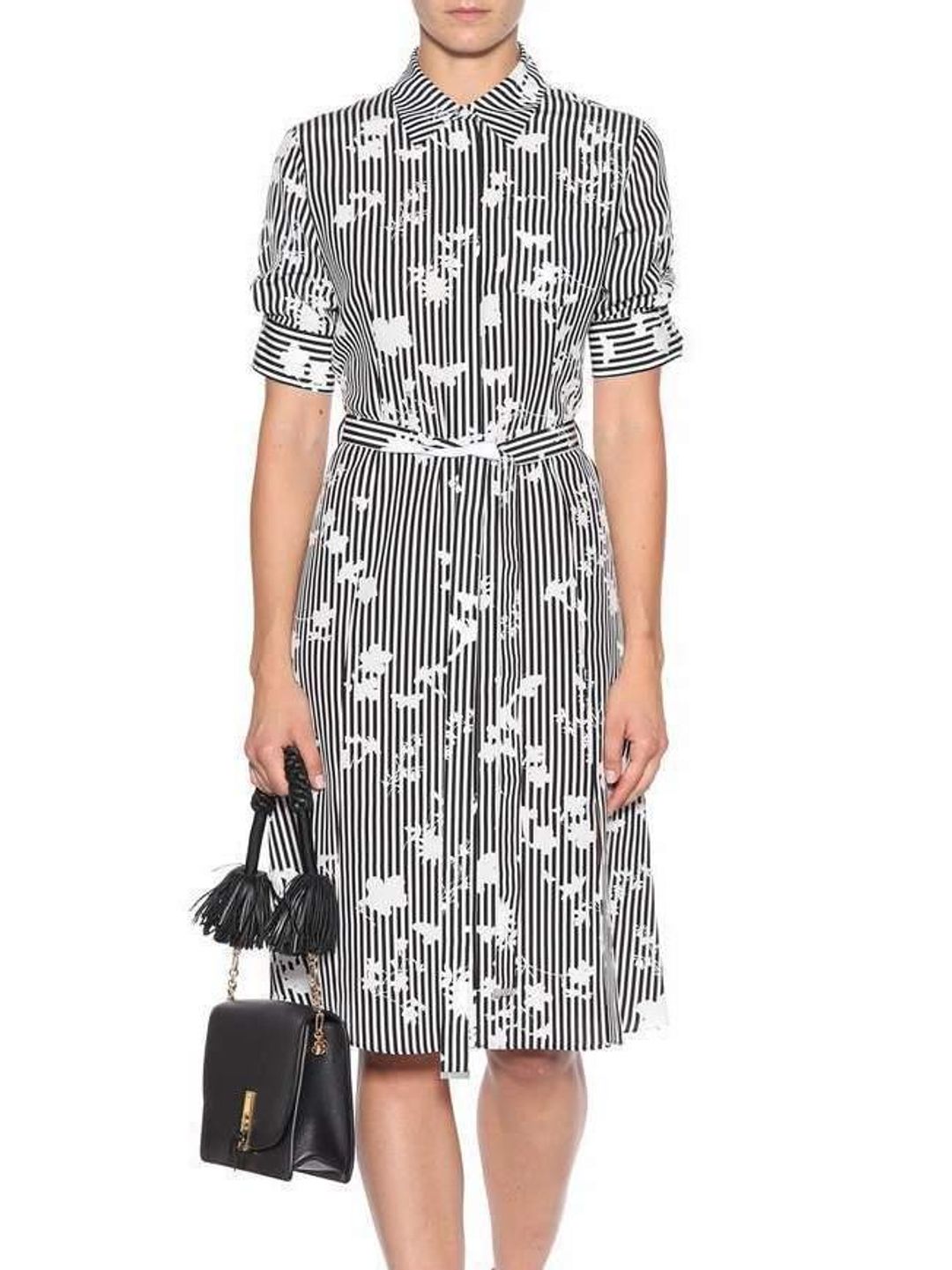 Altuzarra Kieran Dress Black/White Size 14 for rent on The Volte - main image