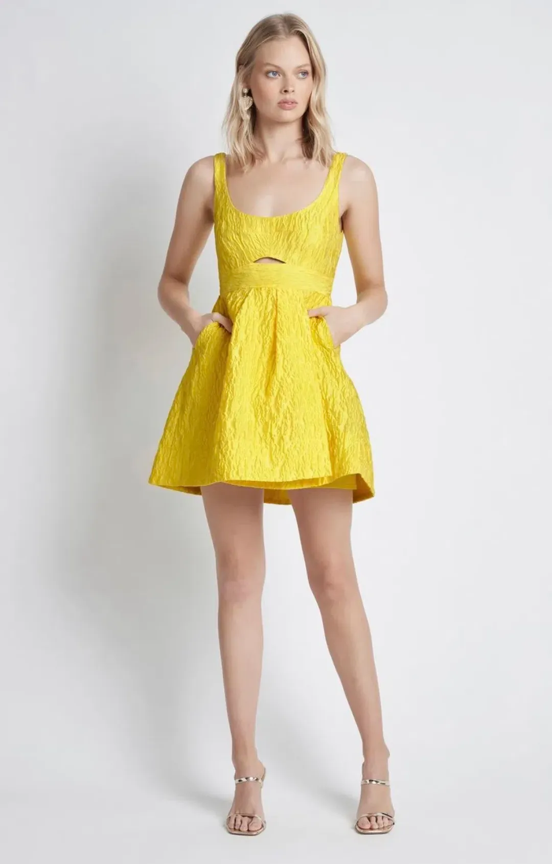 Sheike Winnie Mini Dress Yellow Size 10 for rent on The Volte - main image