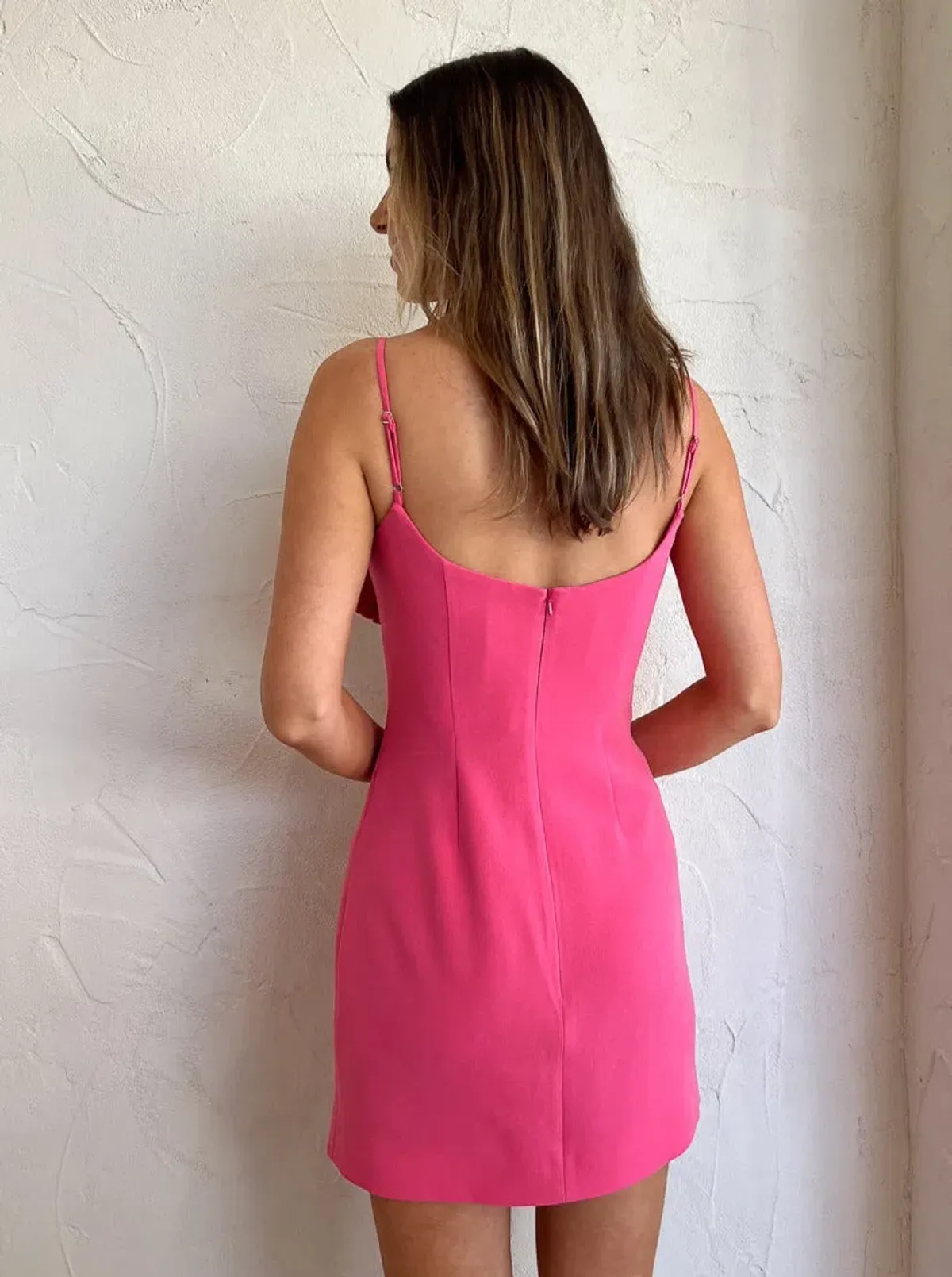 Rachel Gilbert Margot Mini Dress in Pink Size AU 12 - Image 5