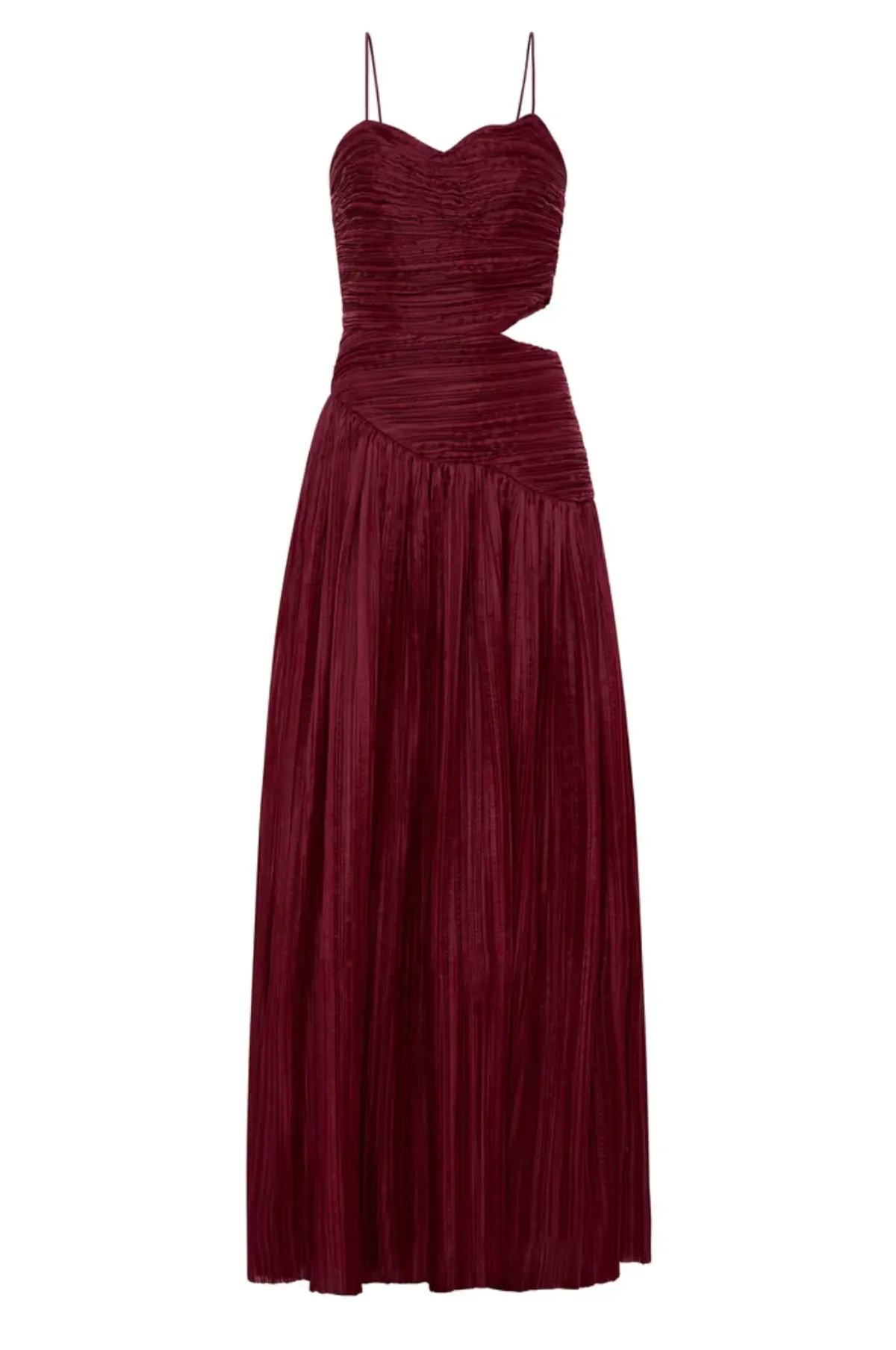Aje Laurier Wave Maxi Dress Burgundy Size 12 / L - Image 7