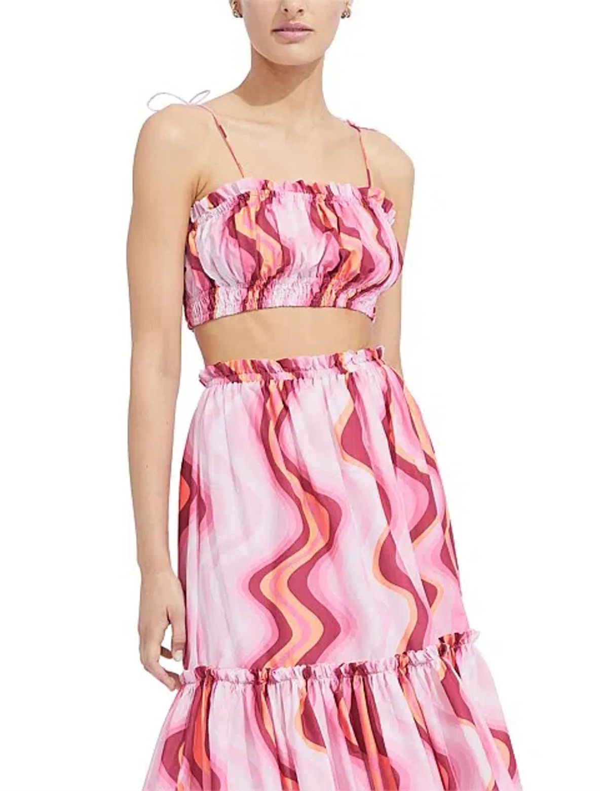 Steele Cameron Bustier And Austin Skirt Set Groovy Print Skirt M / Top L - Image 2