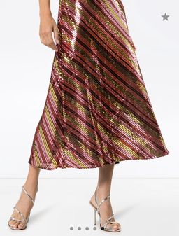 Rixo Sylie sequinned embellished midi dress Size 12 for rent on The Volte - image 5