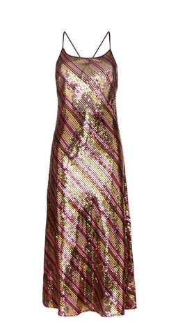 Rixo Sylie sequinned embellished midi dress Size 12 for rent on The Volte - image 6
