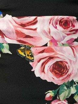 Dolce & Gabbana Rose Pink Print Dress Size 12 for rent on The Volte - image 3