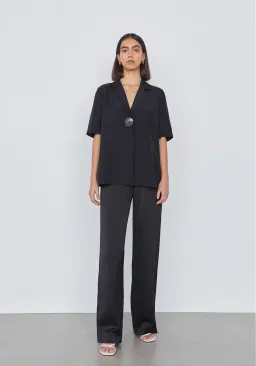 Viktoria and Woods Chorus Shirt and Pilot Pants Set Black Size 0 / AU 6 for rent on The Volte - image 1