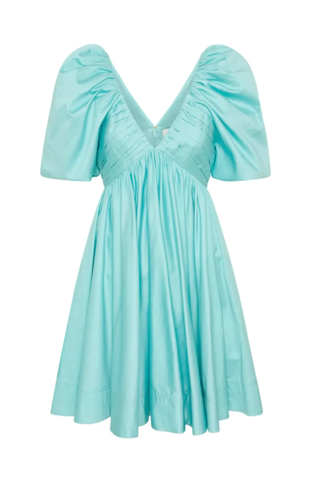 Aje Gabrielle Plunge Mini Dress Spearmint Blue Size 8 / S - Image 4