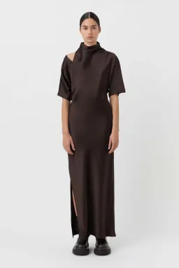 Camilla and Marc Sorrell Maxi Dress Chocolate Size 14 for rent on The Volte - image 1