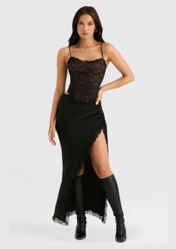 House of CB Romina Lace Corset Black Size XS / AU 6 for rent on The Volte - image 1