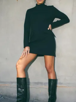 Mossman Vice Versa Mini Dress Black Size 12 for rent on The Volte - image 4