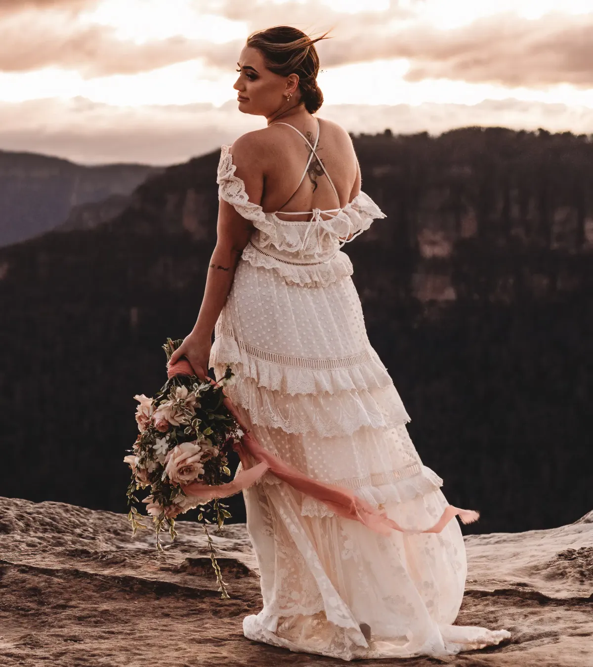 Spell Chloe Gown Cream Size Large / AU 12 - Image 1