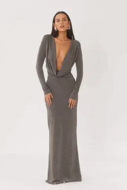 Arcina Ori Jen Gown Silver Size 8 for rent on The Volte - image 3