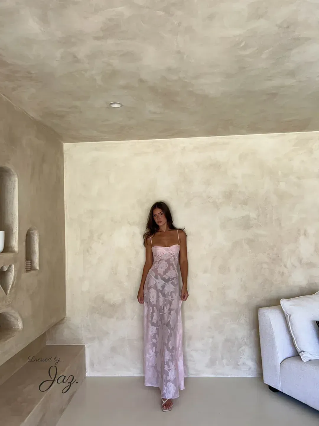 House Of CB Seren Dress Pink Size AU 6 for rent on The Volte - main image