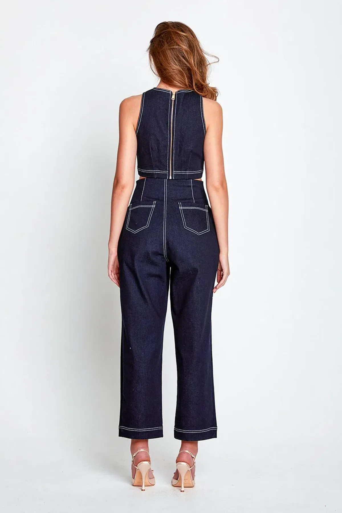 Alice McCall Crop Top and Pants Blue Size AU 10 - Image 2