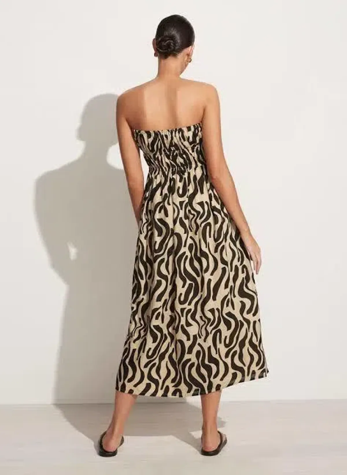Faithful The Brand Midi Dress Print Size AU 8 - Image 3
